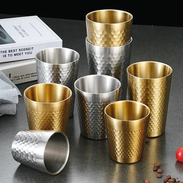 Double Layer 12Oz Diamond Water Glass