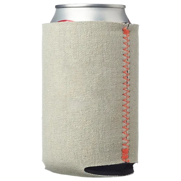 Canvas Collapsible Foam Can Cooler, 16 oz.