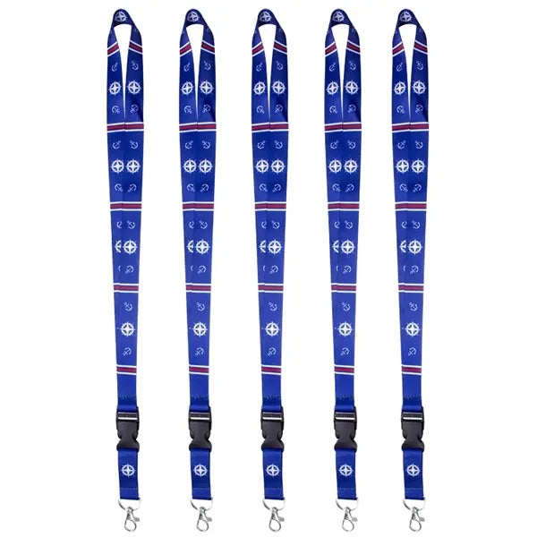 Work Badge Polyester Lanyard - Durable ID Holder Strap