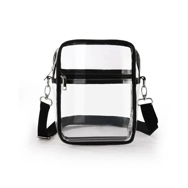 Transparent PVC Crossbody Bag - Small Clear Shoulder Purse