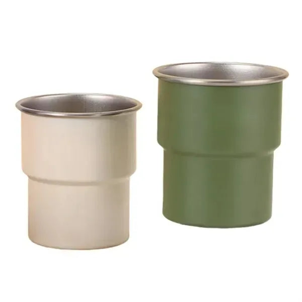Portable Stainless Steel Cups - Travel Friendly Drinkware