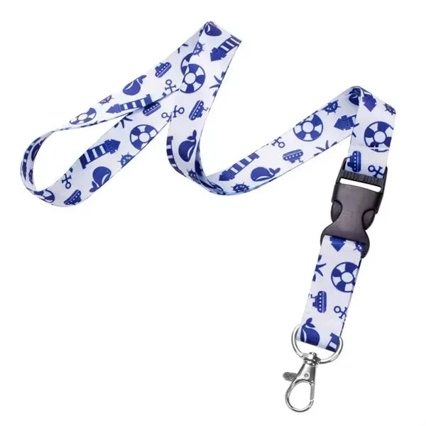 Work Badge Polyester Lanyard - Durable ID Holder Strap