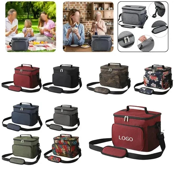 Colorful Insulated Lunch Bag - Premium Full Size
