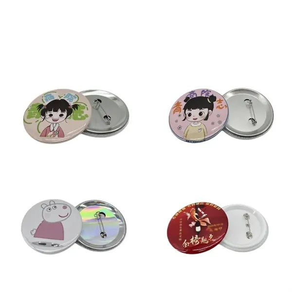 Anime Pin Badge - Full-Color Printed 1.7in Design