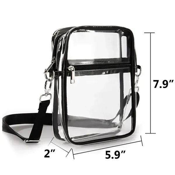 Clear View Phone Bag - Transparent Crossbody Case