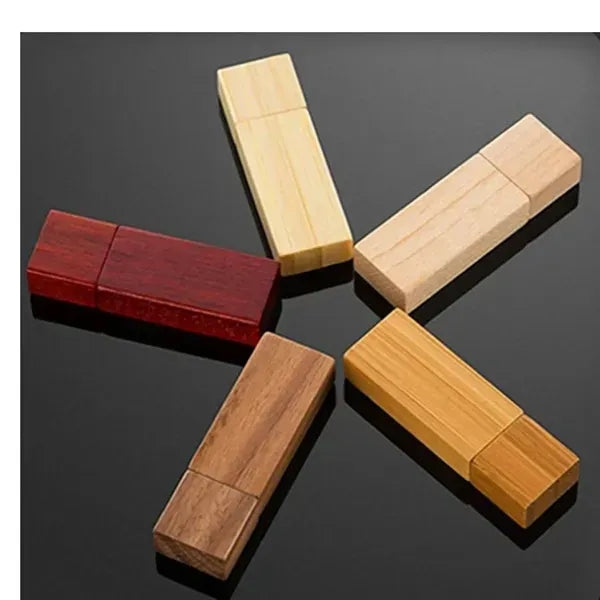 High-Speed Bamboo Wooden USB 3.0 Flash Drive - 32GB Capacity