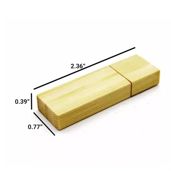 High-Speed Bamboo Wooden USB 3.0 Flash Drive - 32GB Capacity