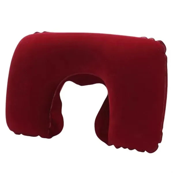 PVC Flocked U-Shaped Neck Pillow - Travel Cushion