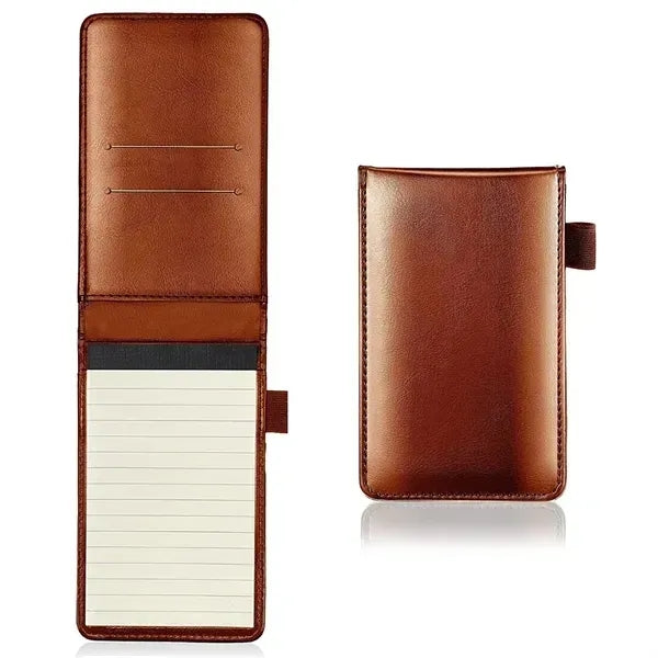 Pocket Notepad Holder - Mini Size with Metal Pen