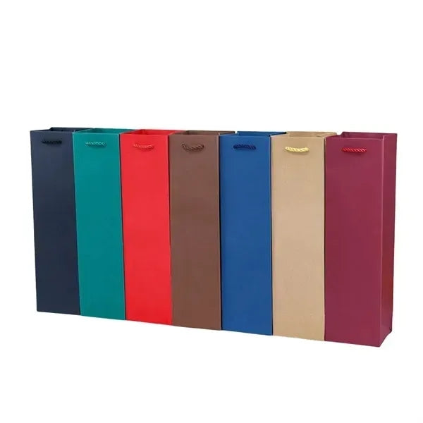 Colorful Wine Gift Bags - Paper with Handles