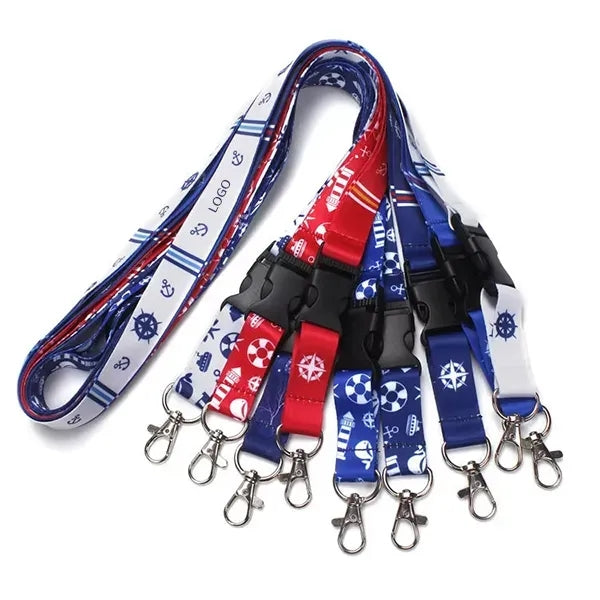 Work Badge Polyester Lanyard - Durable ID Holder Strap