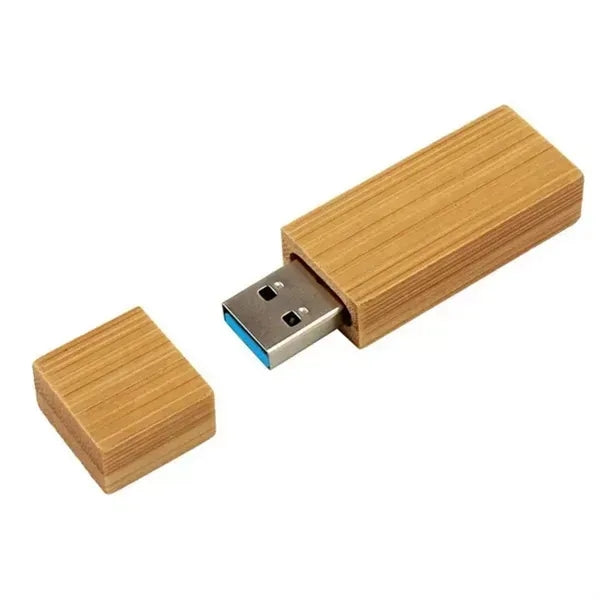 High-Speed Bamboo Wooden USB 3.0 Flash Drive - 32GB Capacity