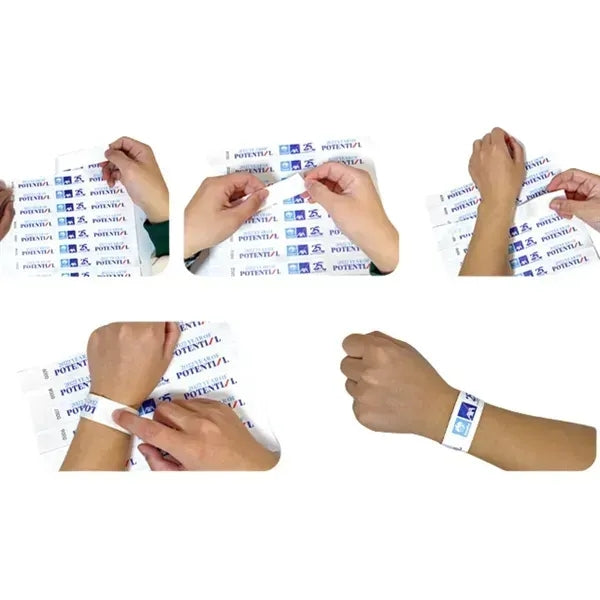DuPont Disposable Wristband - Tear-Resistant Event Accessory