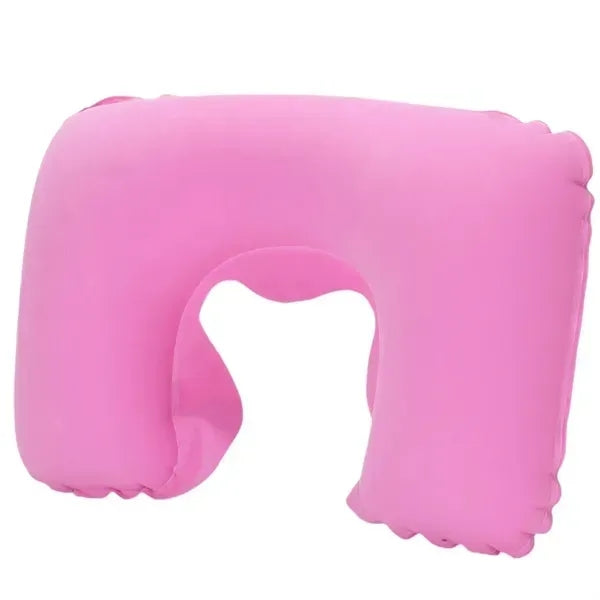 PVC Flocked U-Shaped Neck Pillow - Travel Cushion