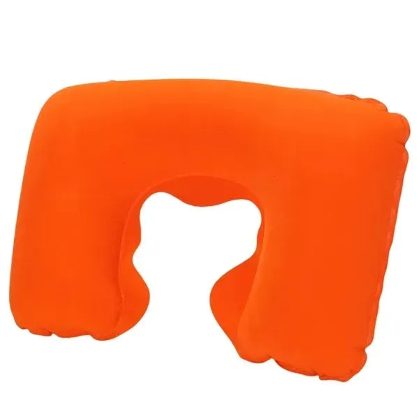 PVC Flocked U-Shaped Neck Pillow - Travel Cushion