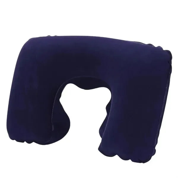 PVC Flocked U-Shaped Neck Pillow - Travel Cushion