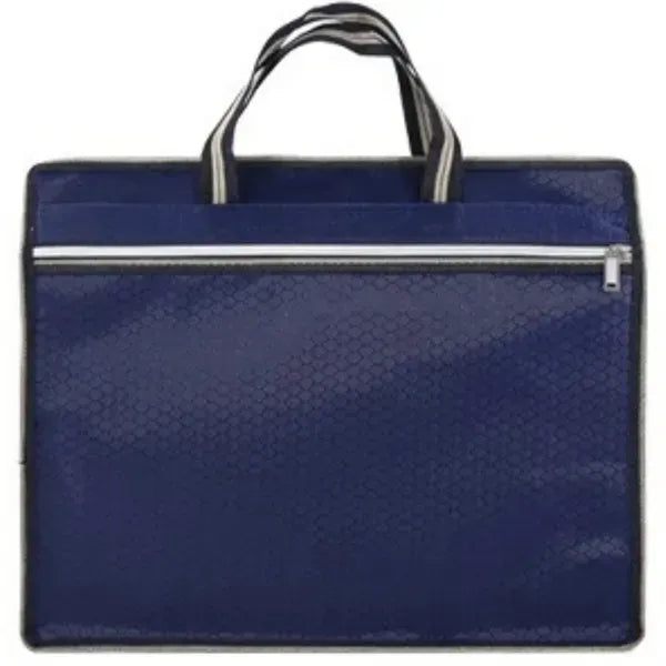 Fabric Zippered Document Tote Bag - Oxford Style