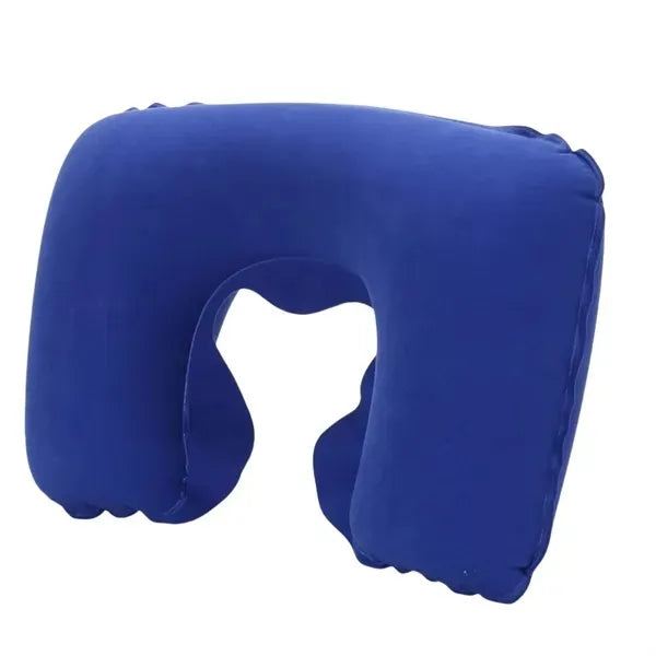 PVC Flocked U-Shaped Neck Pillow - Travel Cushion