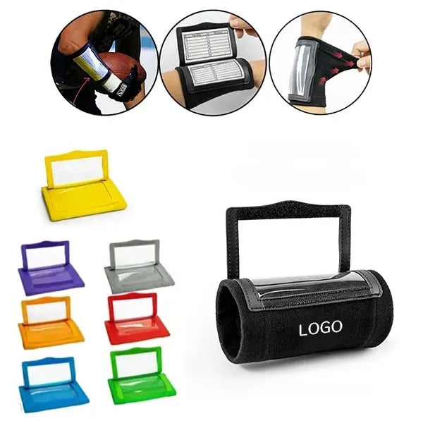 Football Wristband - Clear PVC Window Sports Accessory