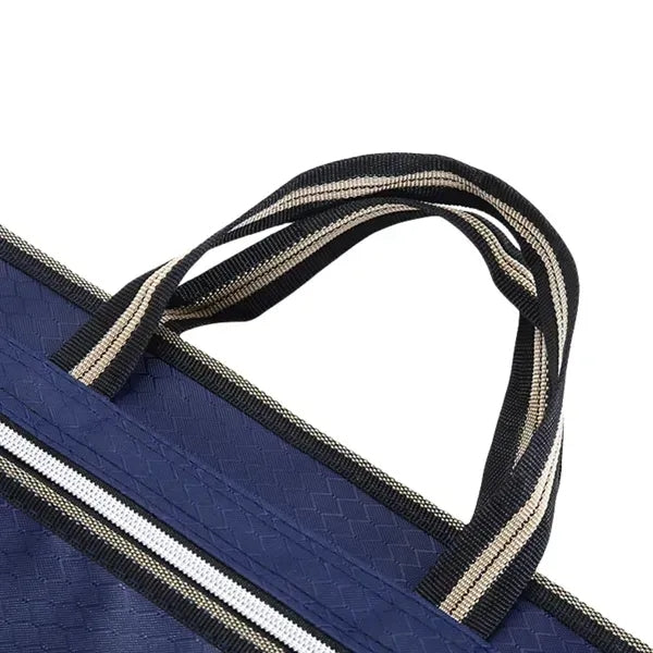 Fabric Zippered Document Tote Bag - Oxford Style
