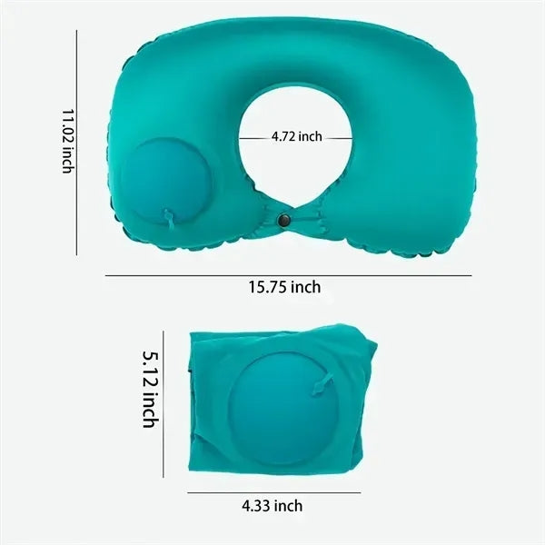 Portable Cooling U-Pillow - Inflatable Neck Support