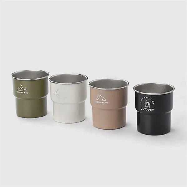 Portable Stainless Steel Cups - Travel Friendly Drinkware
