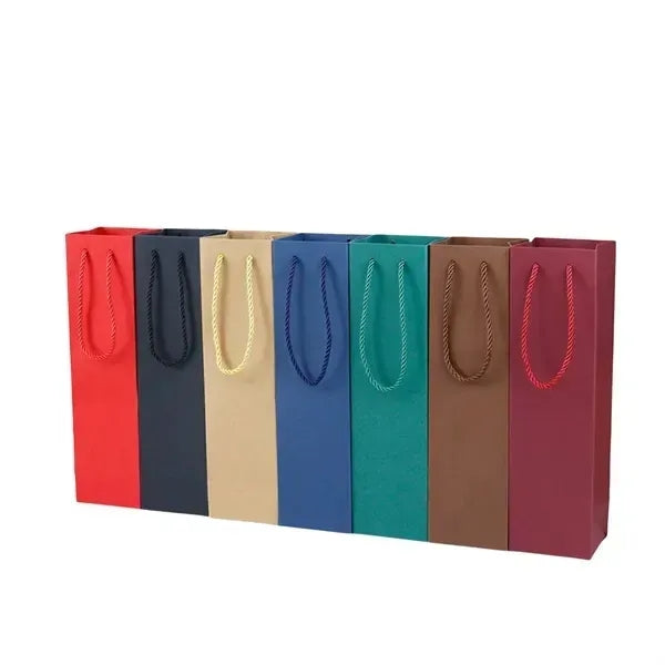 Colorful Wine Gift Bags - Paper with Handles