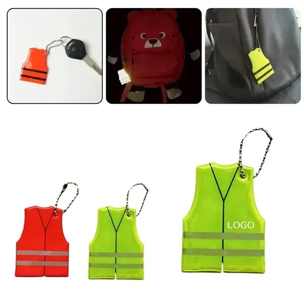 Reflective Safety Key Chain - High Visibility Pendant
