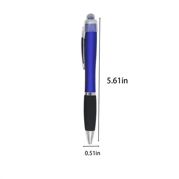 LED Logo Stylus Ballpoint Pen - Multifunctional Writing Tool
