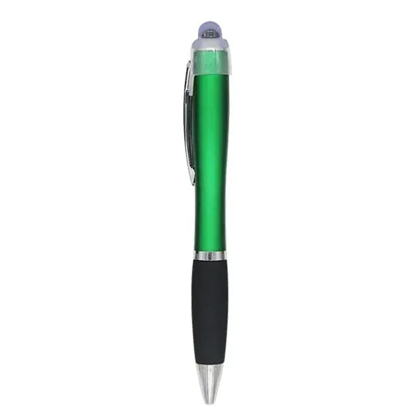 LED Logo Stylus Ballpoint Pen - Multifunctional Writing Tool