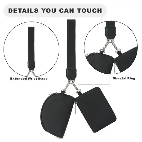 Compact Wrist Wallet - Travel-friendly Arm Bag