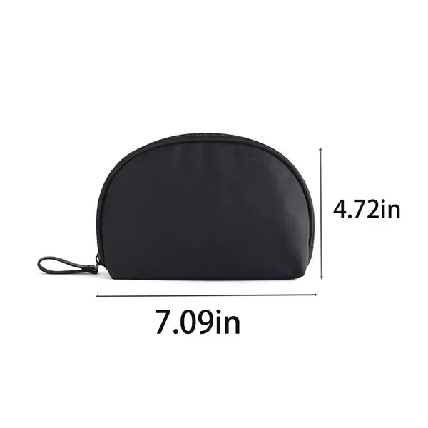 Nylon Small Travel Makeup Pouch - Compact Cosmetic Case