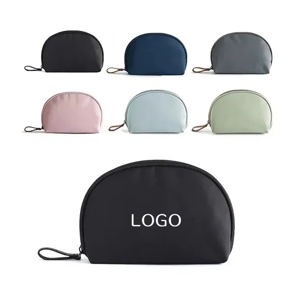 Nylon Small Travel Makeup Pouch - Compact Cosmetic Case