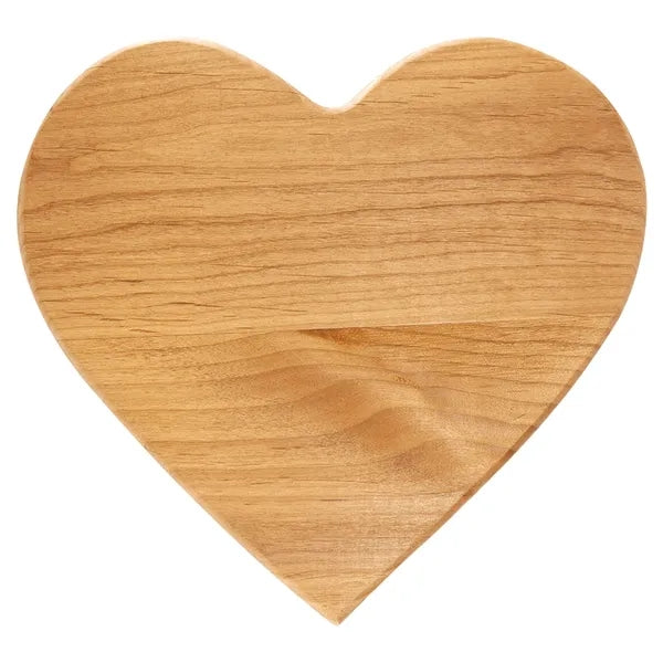 9 1/2" x 8" Alder Heart Plaque