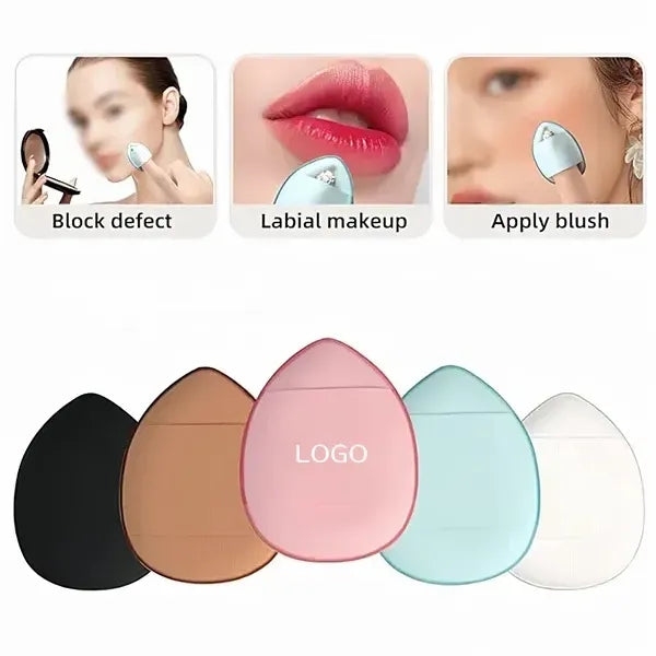 Soft Triangle Mini Makeup Puff - Finger-Friendly