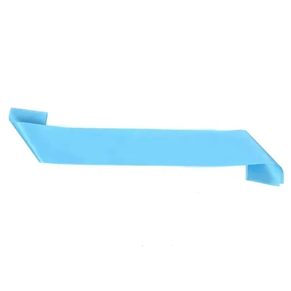 Multicolor Satin Sash - Plain Elegant Belt