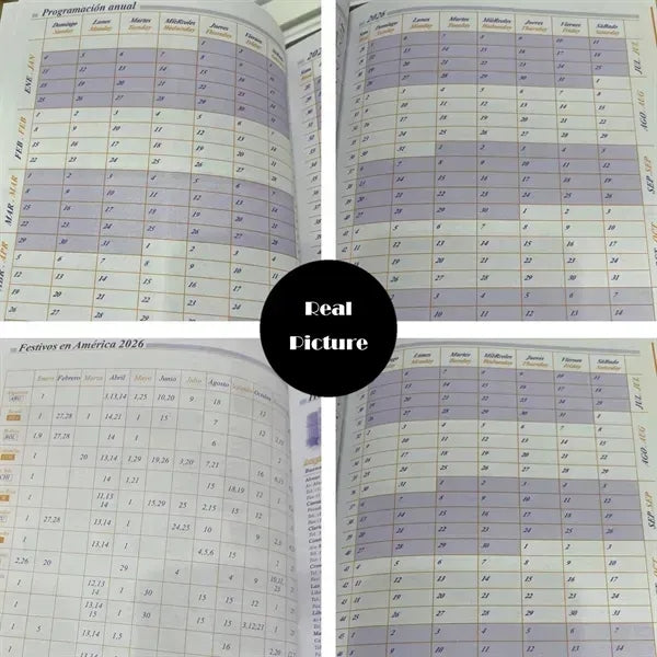 Soft Spanish Productivity Planner 2026 - Durable Cover