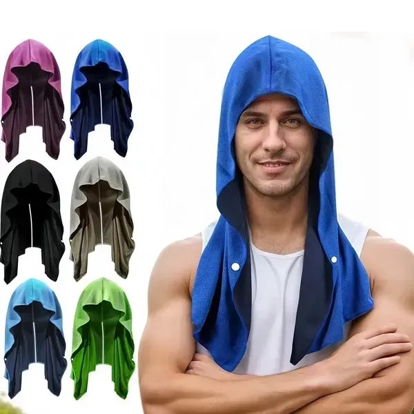Cooling Hooded Towel - Quick Dry Beach Cover-Up