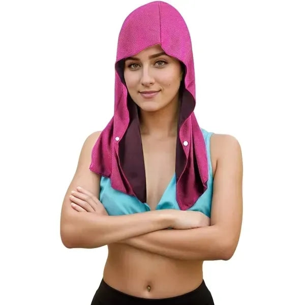 Cooling Hooded Towel - Quick Dry Beach Cover-Up