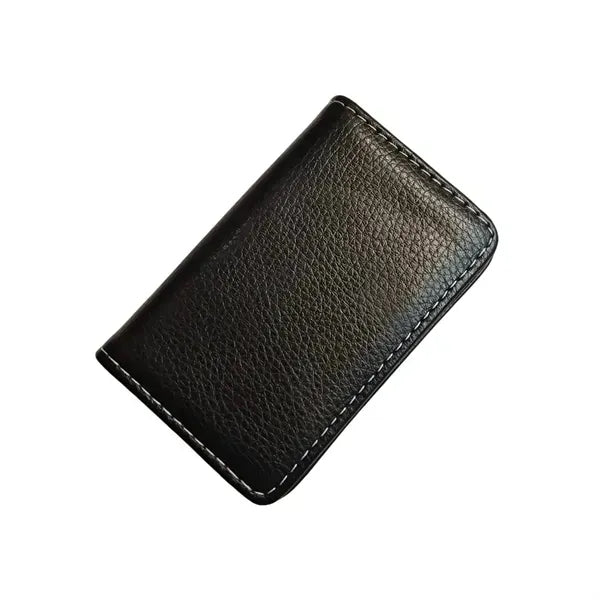 PU Leather Business Card Holder - Magnetic Flap Design