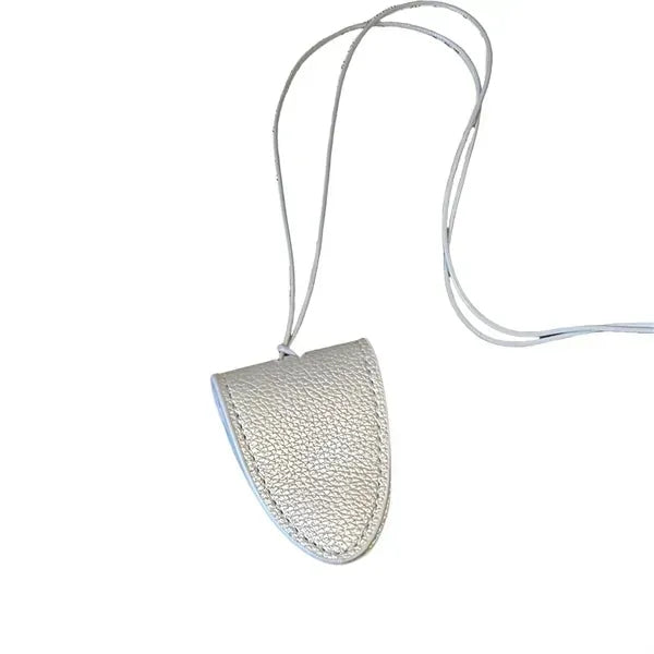 PU Leather Magnetic Sunglasses Holder - Neck Hanging Design
