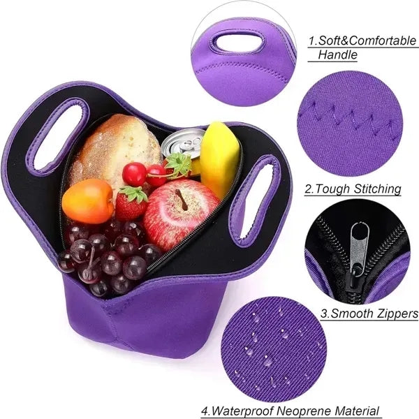 Insulated Neoprene Lunch Bag -