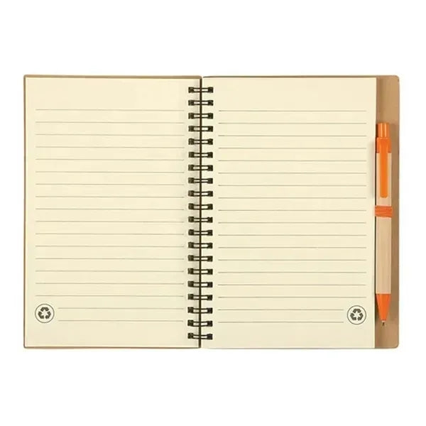 Recycled Paper Journal Set - Eco-Friendly Notebook & Pen