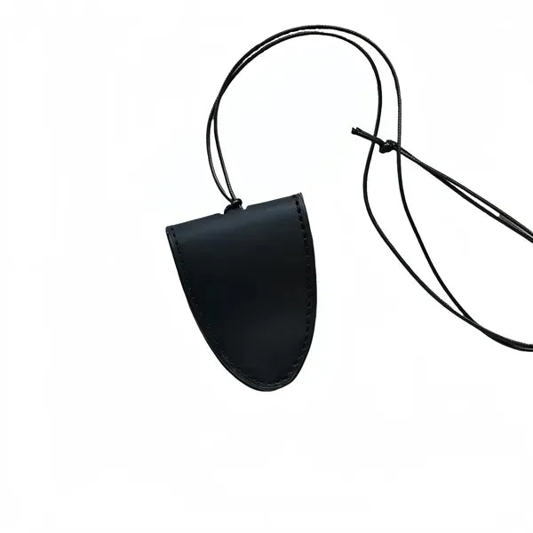 PU Leather Magnetic Sunglasses Holder - Neck Hanging Design