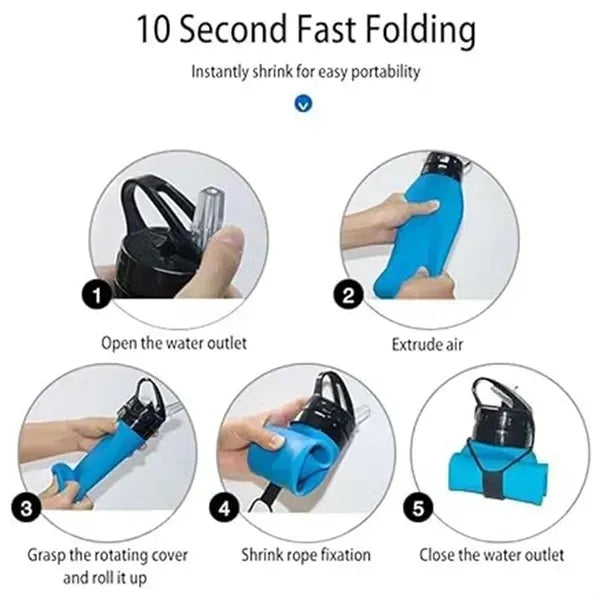 Folding Silicone Water Cup - Sports Drinkware