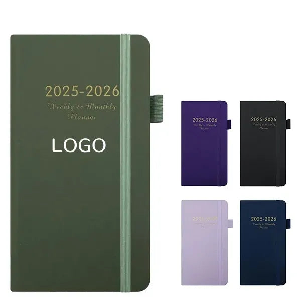 Leather Weekly Planner 2025-2026 - With Pocket