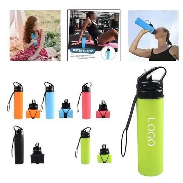Folding Silicone Water Cup - Sports Drinkware