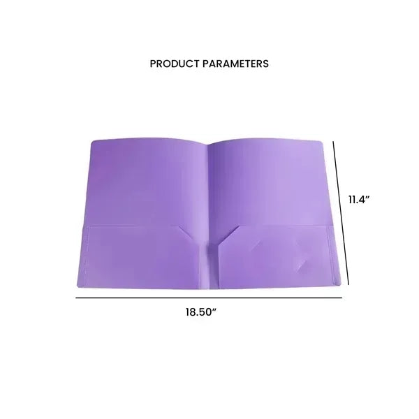 Two-Pocket Office Folder - Durable Document Organizer