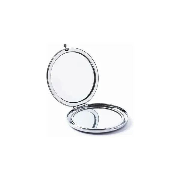 Double-Sided Round Pocket Mirror - Travel Makeup Tool