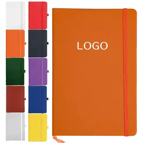 50 Minimum Order Quantity A6 PU Notebook - Strap Closure
